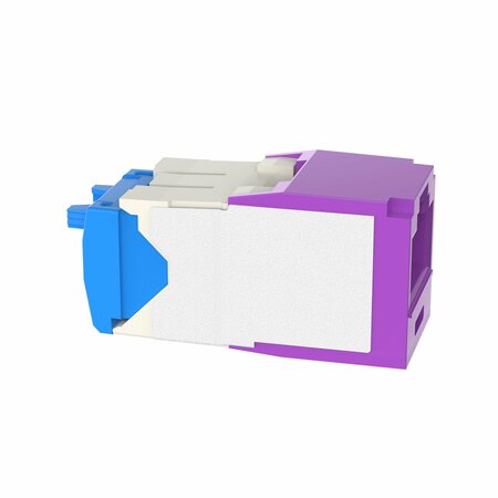 Panduit 24PK MINI COM MODULE CAT6A VIOLET TG STYLE. CJ6X88TGVL-24